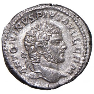 Caracalla (211-217) Denario - Testa laureata a d. - R/ Il Ge...