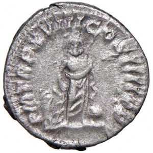Caracalla (211-217) Denario - Testa laureata a d. - R/ Escul...