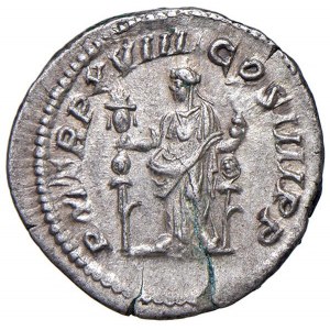 Caracalla (211-217) Denario - Testa laureata a d. - R/ Fides...