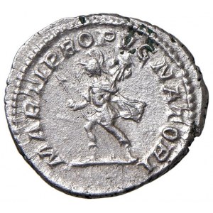 Caracalla (211-217) Denier - Tête laurée à droite - R/ Mars...