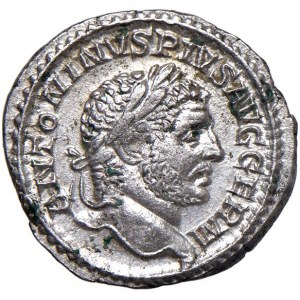 Caracalla (211-217) Denar - Kopf Lorbeer r. - R/ Löwe...