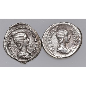 Plautilla (moglie di Caracalla) Lotto di due denari come da ...