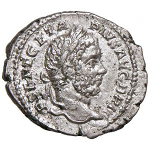 Geta (211-215) Denario - Busto laureato a d. - R/ Giano stan...