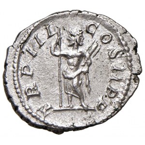 Geta (211-215) Denario - Busto laureato a d. - R/ Giano stan...