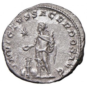 Elagabalo (218-222) Denario - Busto laureato e drappeggiato ...