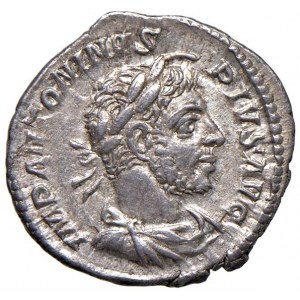 Elagabalo (218-222) Denario - Busto laureato e drappeggiato ...
