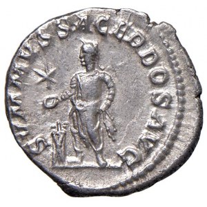 Elagabalo (218-222) Denario - Busto laureato e drappeggiato ...