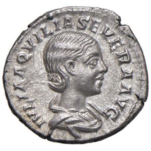 Aquilia Severa (moglie di Elagabalo) Denario - busto drappeg...