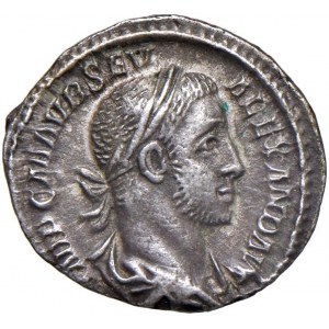 Alessandro Severo (222-235) Denario - Busto laureato a d. - ...