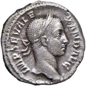 Alessandro Severo (222-235) Denario - Busto laureato a d. - ...