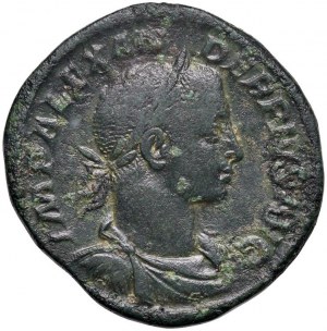 Alexander Severus (222-235) Sestercius - Laureát a kresba na...