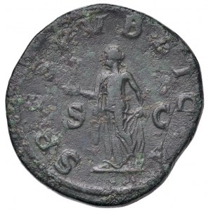 Alessandro Severo (222-235) Sesterzio - Busto laureato e dra...