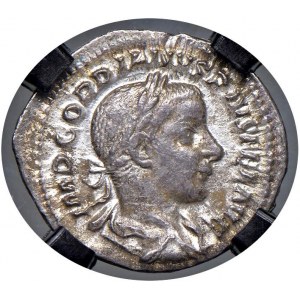 Gordiano III (238-244) Denario - Testa laureata a d. - R/ Gi...