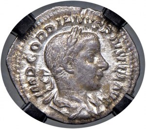 Gordian III (238-244) Denarius - Laureate head to r. - R/ Gi...