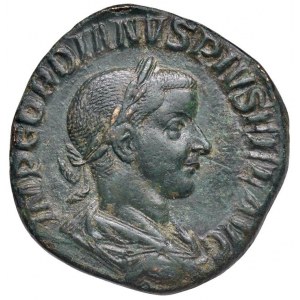 Gordiano III (238-244) Sesterzio - Busto laureato, drappeggi...