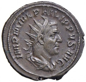 Philip I (244-249) Antoninian - Radiate bust, draped...