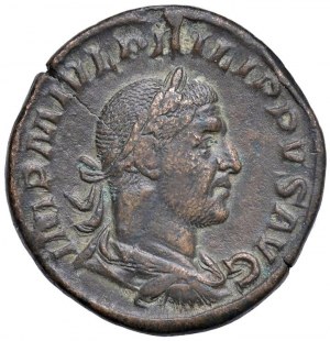 Philip I (244-249) Sestertius - Laureate bust and draped...