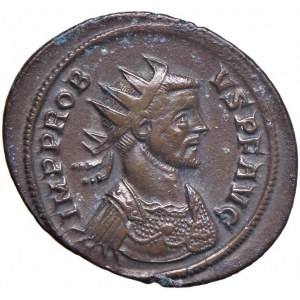 Probus (276-282) Antoninianus- Rádiované poprsie r. - R/ Trofej ...