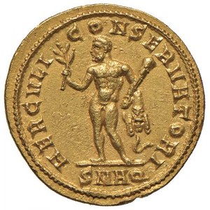 Costanzo I (293-305) Aureo (Aquileia) Testa laureata a d. - ...