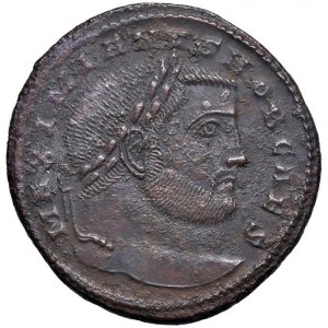 Galerio Massimiano (305-311) Follis - Testa laureata a d. - ...