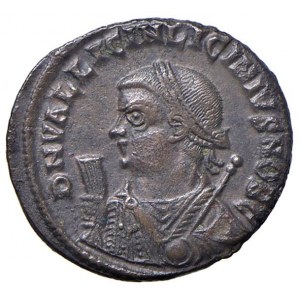 Licinius II (317-323) Follis (Antiochia) Lorbeerkopf d. ...