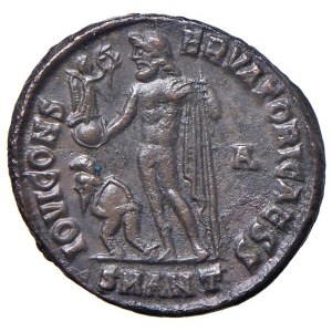 Licinius II (317-323) Follis (Antiochia) Lorbeerkopf d. ...