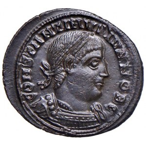 Costantino II (337-340) Follis (Thessalonica) Busto diademat...
