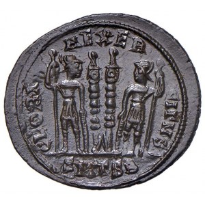 Costantino II (337-340) Follis (Thessalonica) Busto diademat...