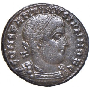 Costantino II (337-340) Follis (Thessalonica) Busto diademat...