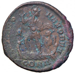 Valentinian II (375-392) Maiorina (Constantinopla) Bust elm...