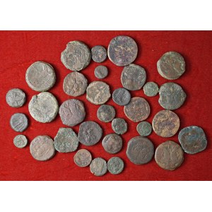 Lotto di bronzi antichi, greci, romani e bizantine, come da ...