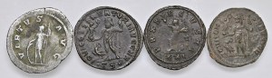 Lot of four coins...