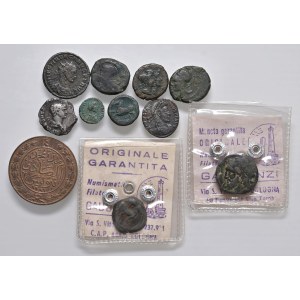 Lotto di undici monete varie soprattutto romane. Da esaminar...