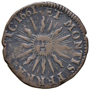 CASALE Carlo II Gonzaga (1647-1665) Soldo 1661 - MIR 361 CU ...