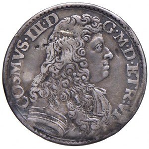 FIRENZE Cosimo III (1670-1723) Lira 1677 - MIR 335 AG (g 4,2...