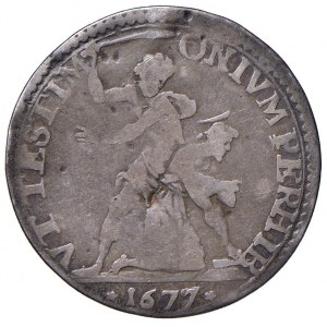 FIRENZE Cosimo III (1670-1723) Lira 1677 - MIR 335 AG (g 4,2...