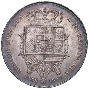 FIRENZE Carlo di Borbone (1803-1807) Dena 1807 - Gig. 11 AG ...
