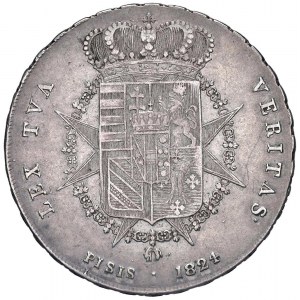 FIRENZE Ferdinando III (1790-1801) Francescone 1824 - MIR 43...
