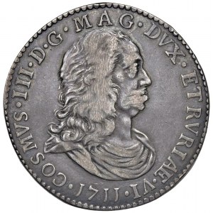 LIVORNO Cosimo III (1670-1723) Tollero 1711 - MIR 65/4 AG (g...