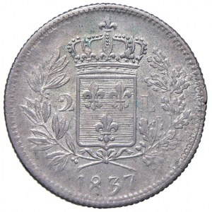 LUCCA Carlo Lodovico di Borbone (1824-1847) 2 Lire 1837 - Gi...