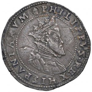 MAILAND Philipp II (1556-1598) Halbschild - MIR 311/2 AG (g ...