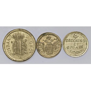 Lotto di tre pesi monetari di Milano...