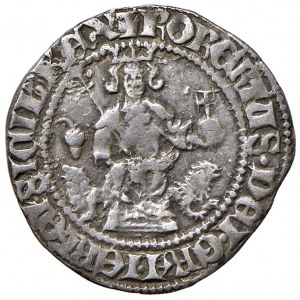 NAPOLI Roberto d'Angiò (1309-1343) Gigliato simbolo ghianda ...