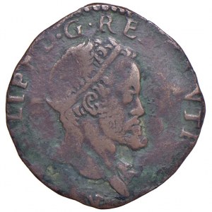 NAPLES Filip II (1554-1598) Tornese 15SZ GR VP - Magliocca...