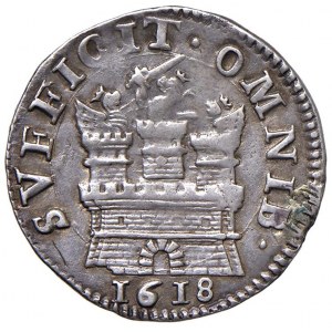 NAPOLI Filippo III (1598-1621) 15 Grana 1618 sigla FC/C - Ma...
