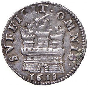 NAPLES Filip III (1598-1621) 15 Grana 1618 iniciály FC/C - Ma...