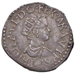 NAPOLI Filippo III (1598-1621) Mezzo carlino senza sigle - c...
