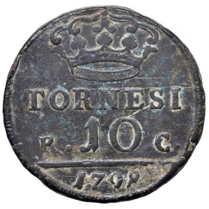 NAPLES Ferdinand IV (1759-1799) 10 Tornesi 1798 - Nomisma 5...