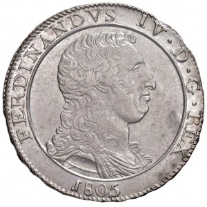 NAPOLI Ferdinando IV (1799-1805) Piastra 1805 - Nomisma 662 ...
