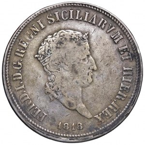 NAPLES Ferdinand I (1816-1825) Plate 1818 Small head -...